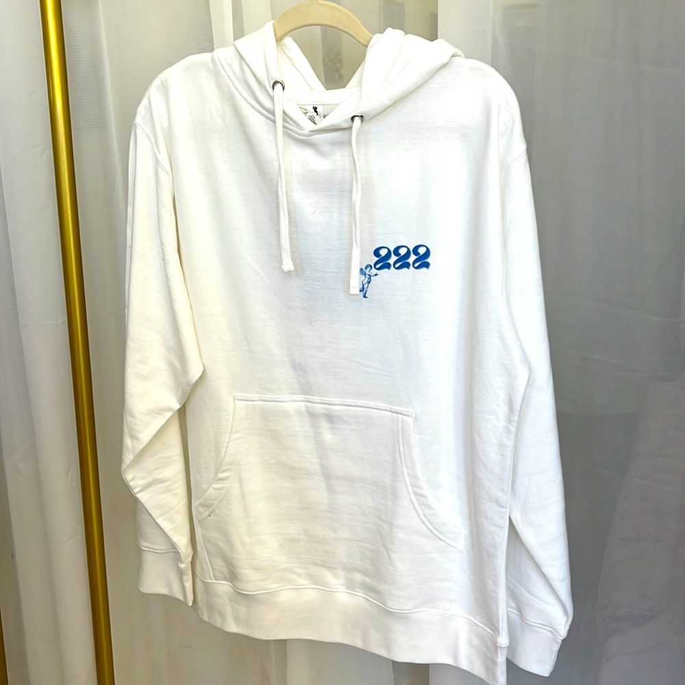 Modern Hippi white 222 Alignment hoodie